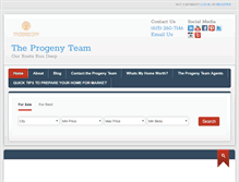 Tablet Screenshot of progenyhomes.com